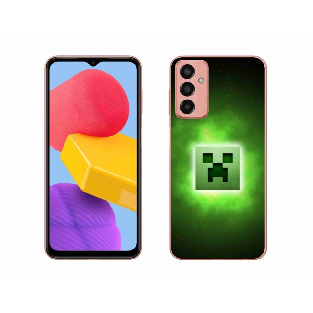 Gél borítás mmCase Samsung Galaxy M13 készülékhez - minecraft