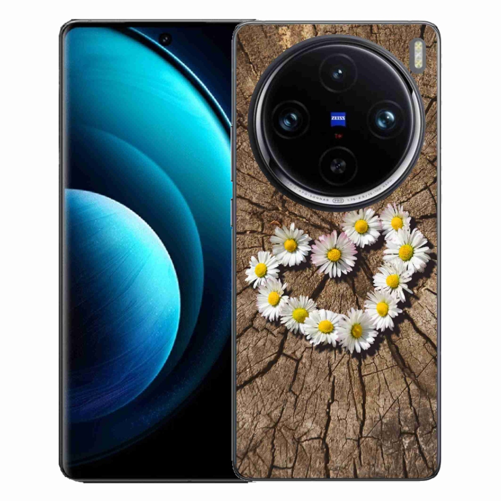 Gél védőburkolat mmCase a Vivo X100 Pro 5G készülékhez - Százszorszép szív