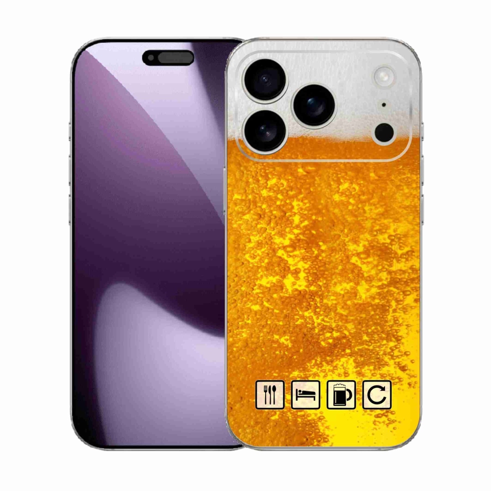 Gél borítás mmCase iPhone 17 Pro készülékhez - sör motívum 3