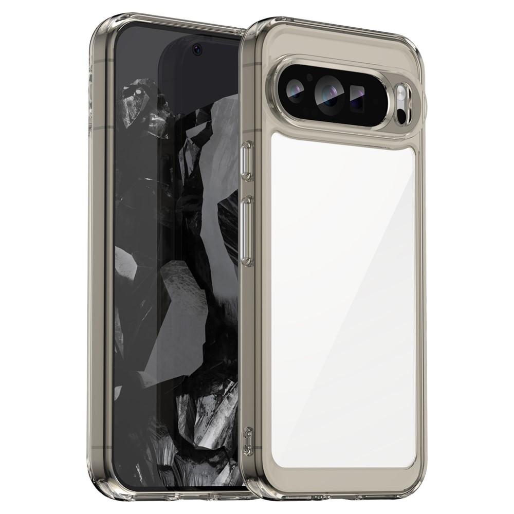 Gél tok kemény hátlappal a Google Pixel 9 Pro XL számára - szürke