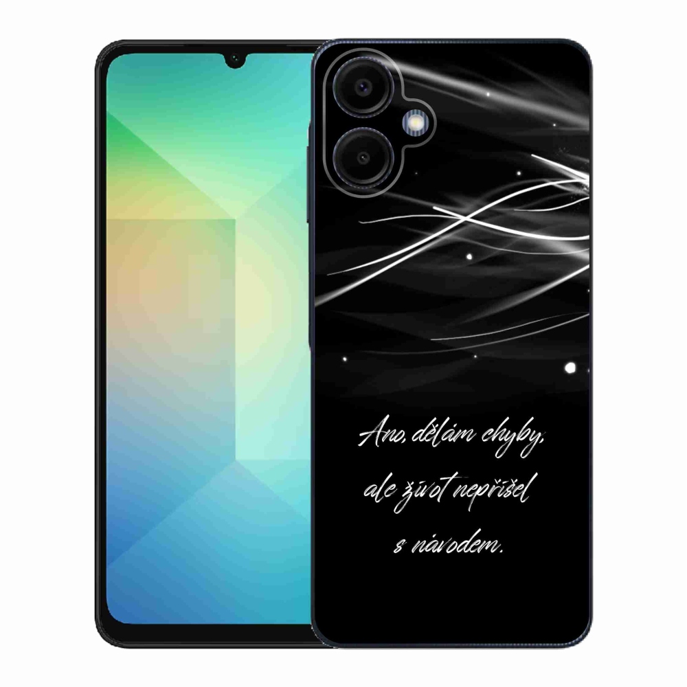 Gél borítás mmCase Samsung Galaxy A06 4G - idézem fekete háttérrel