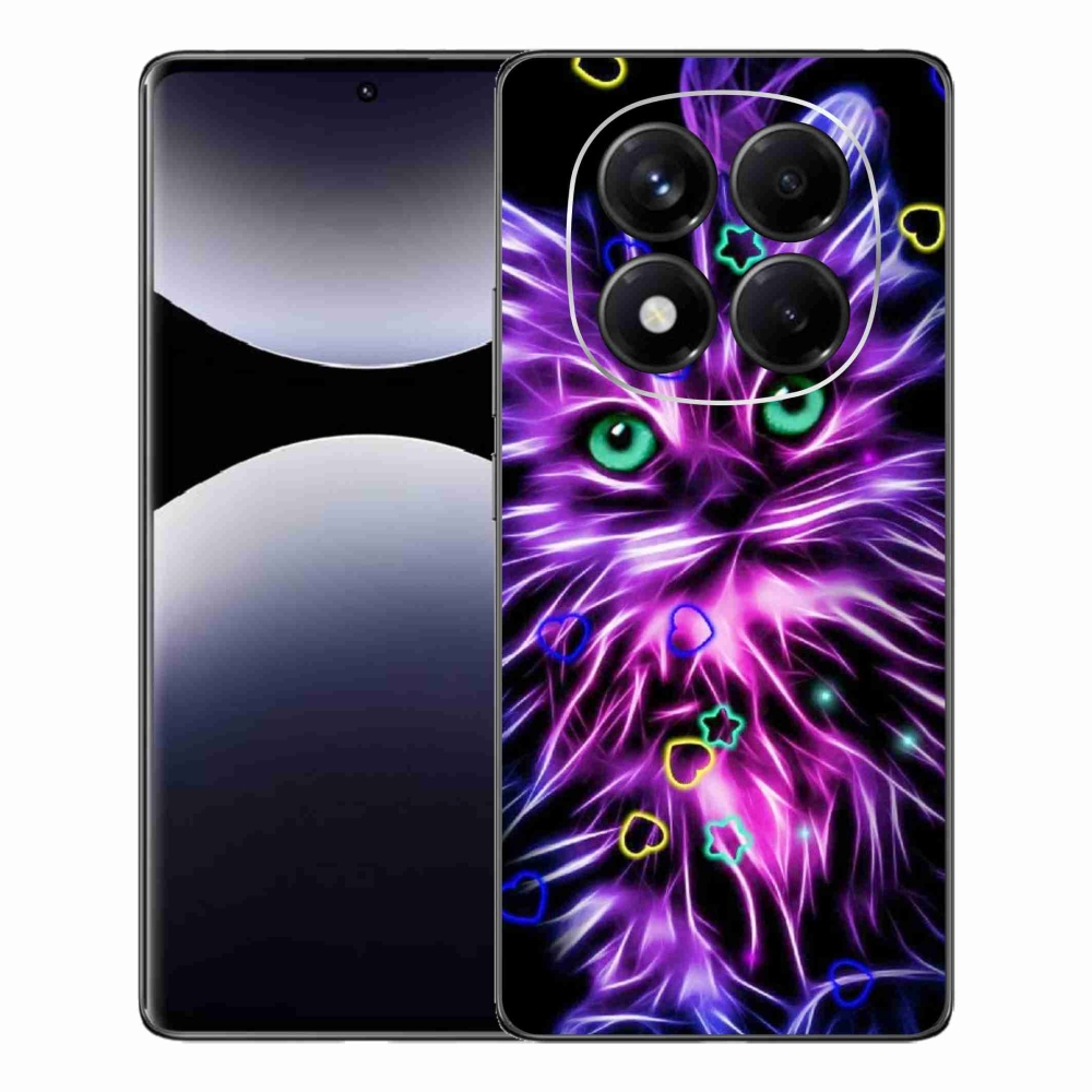 Gél borítás mmCase a Xiaomi Redmi Note 14 Pro számára - absztrakt macska