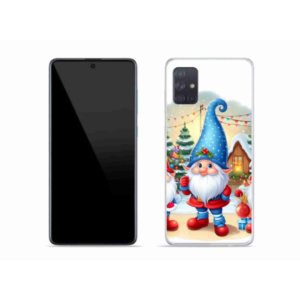 Gél borítás mmCase Samsung Galaxy A51 készülékhez - Karácsonyi manók