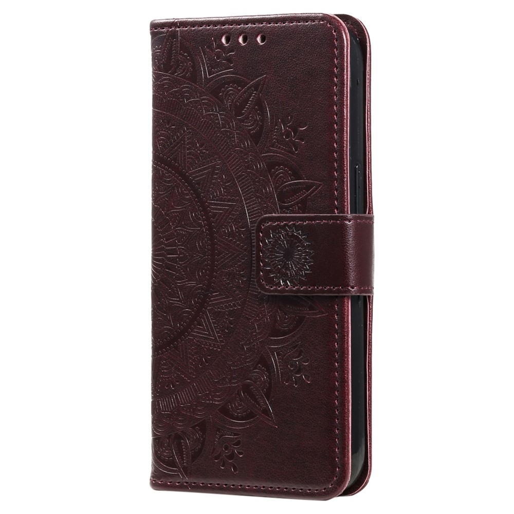 Mandala könyvtáska Samsung Galaxy A06 4G - barna