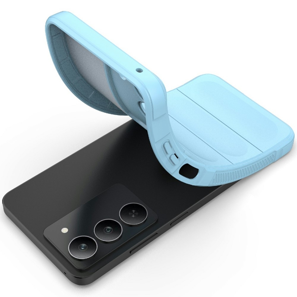 Rugg tartós zselés tok a Realme 14x 5G készülékhez - világoskék színben