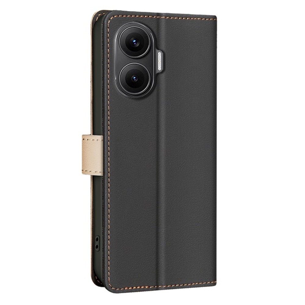 BNF DUO könyvtáska Xiaomi Poco F7 5G-hez - fekete