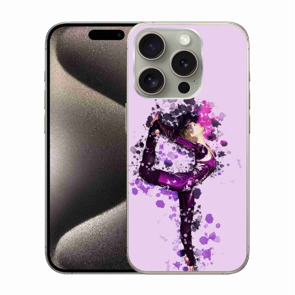 Zselés borítás mmCase iPhone 15 Pro készülékhez - balerina
