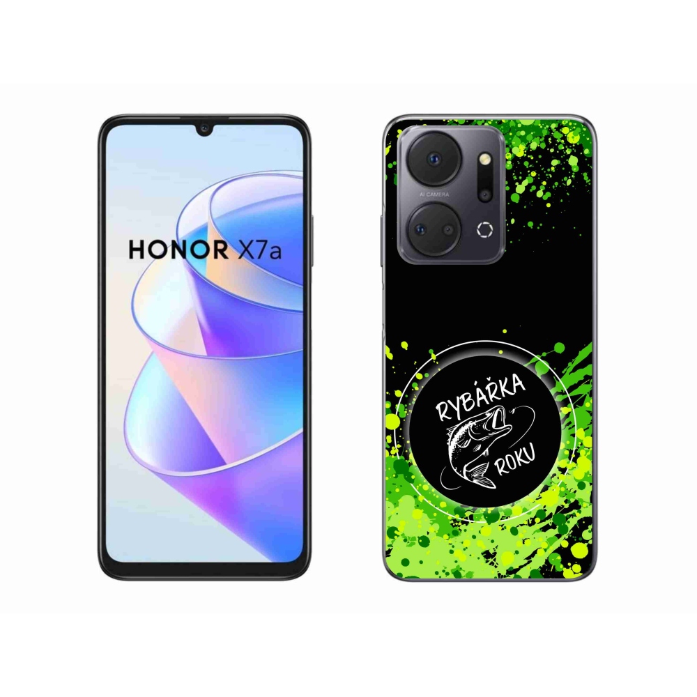 Gél borító mmCase a Honor X7a számára - az év horgásza fekete háttérrel