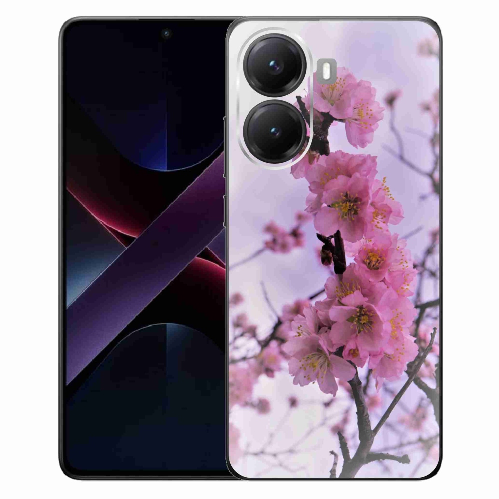 Gél borító mmCase a Xiaomi Poco X7 Pro 5G számára - virágok 7