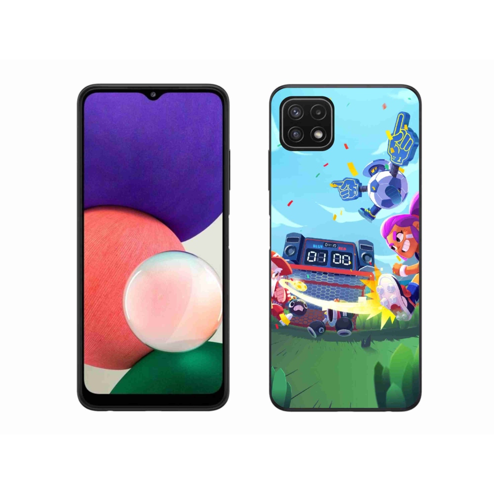 Gél borítás mmCase Samsung Galaxy A22 5G - verekedős csillagok 1