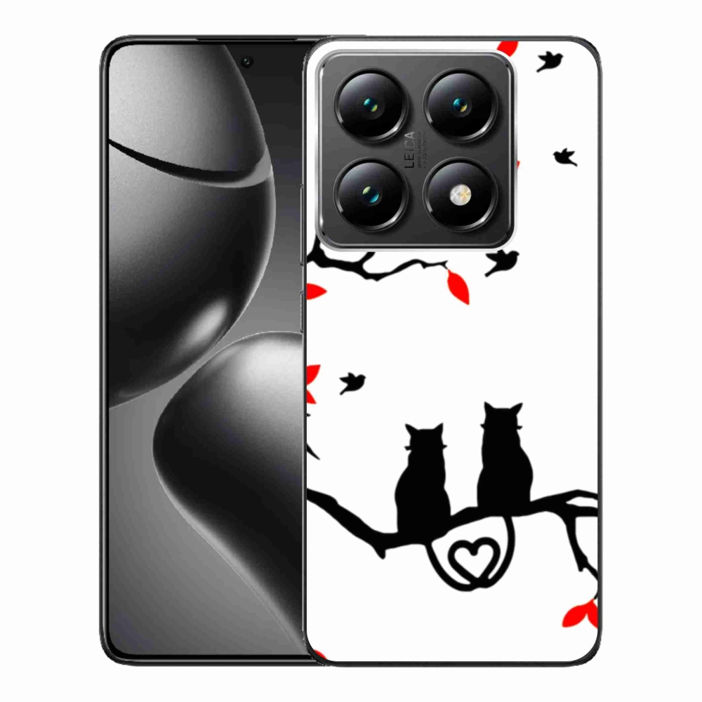 Gél borítás mmCase a Xiaomi 14T Pro számára - macska szeretet