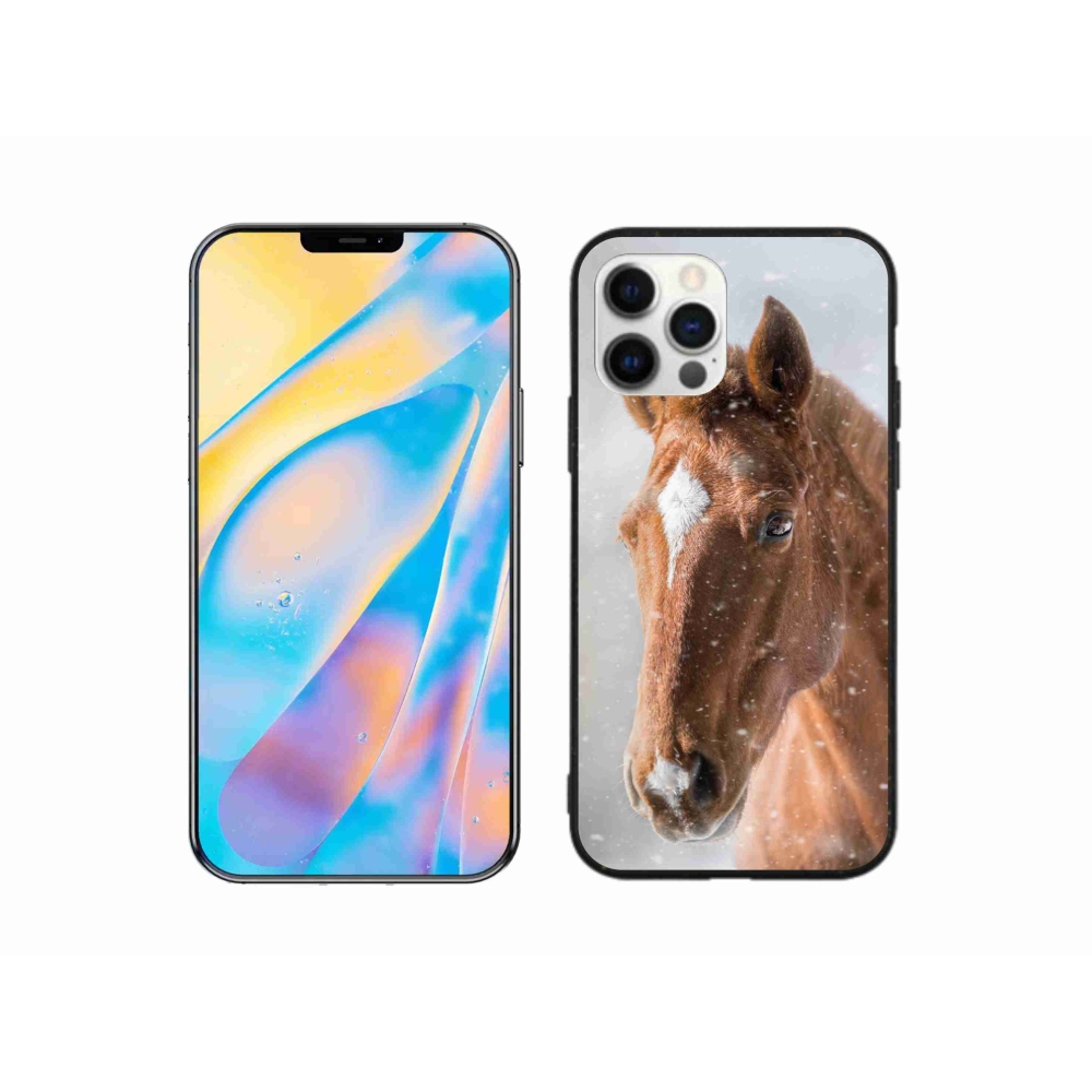 Zselés borítás mmCase iPhone 12 Pro készülékhez - barna ló 2