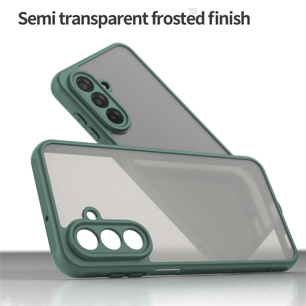 Zselés tok kemény hátlappal Samsung Galaxy A17 4G/5G - zöld