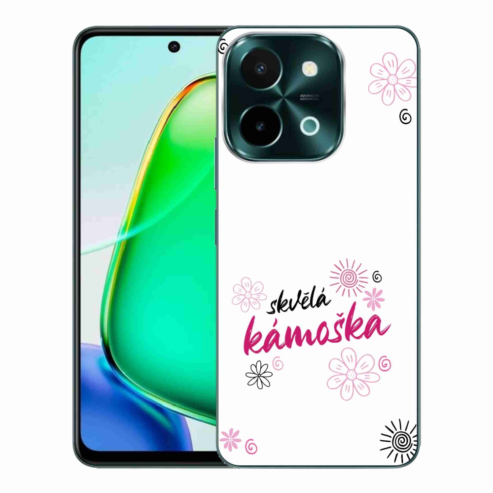 Gél borító mmCase a Vivo Y28-on - nagyszerű haver fehér háttérrel