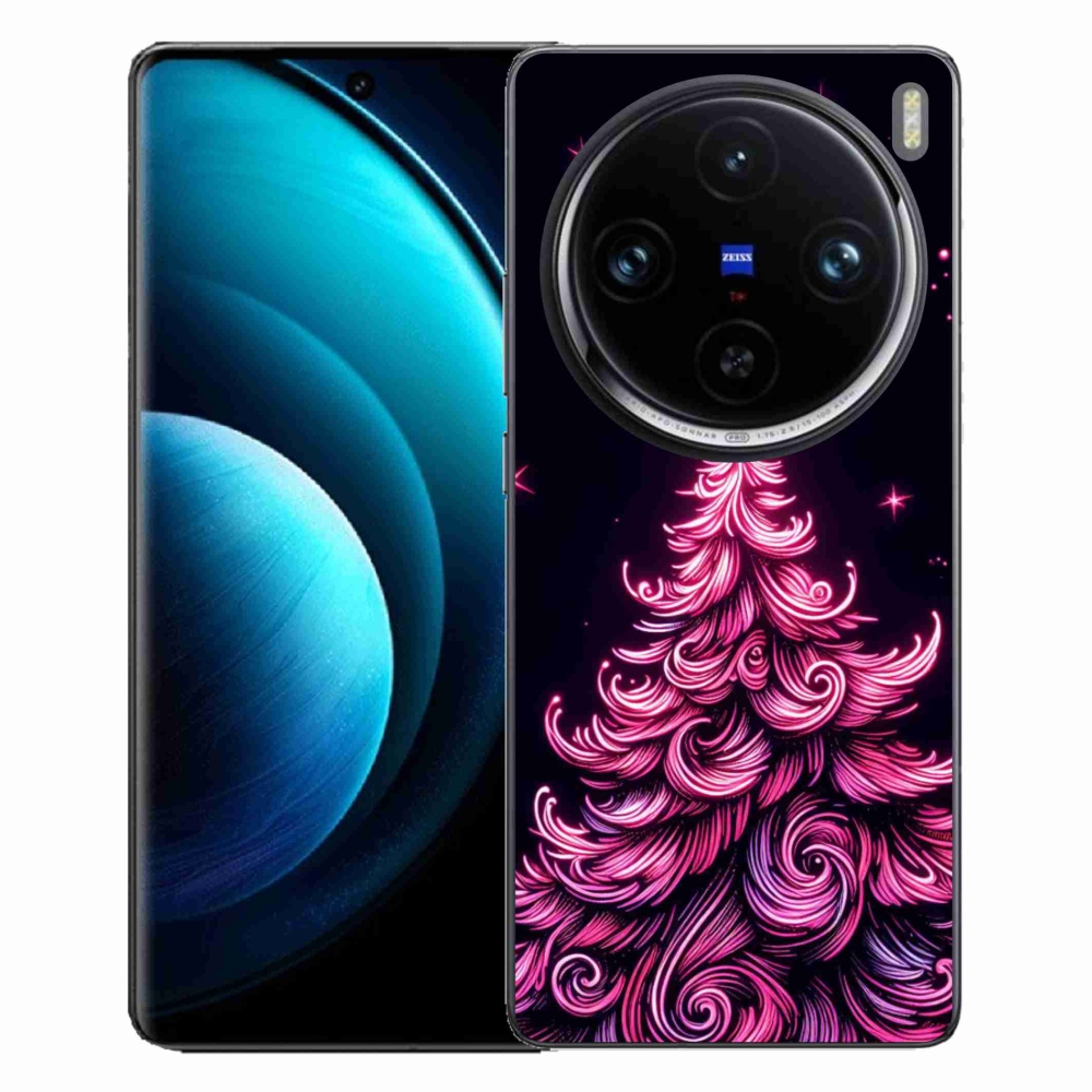Zselés borítás mmCase a Vivo X100 Pro 5G-hez - neon karácsonyfa 2