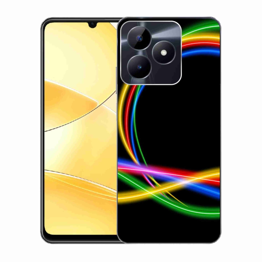 Gél tok mmCase a Realme C51/C53 készülékhez - neon körök