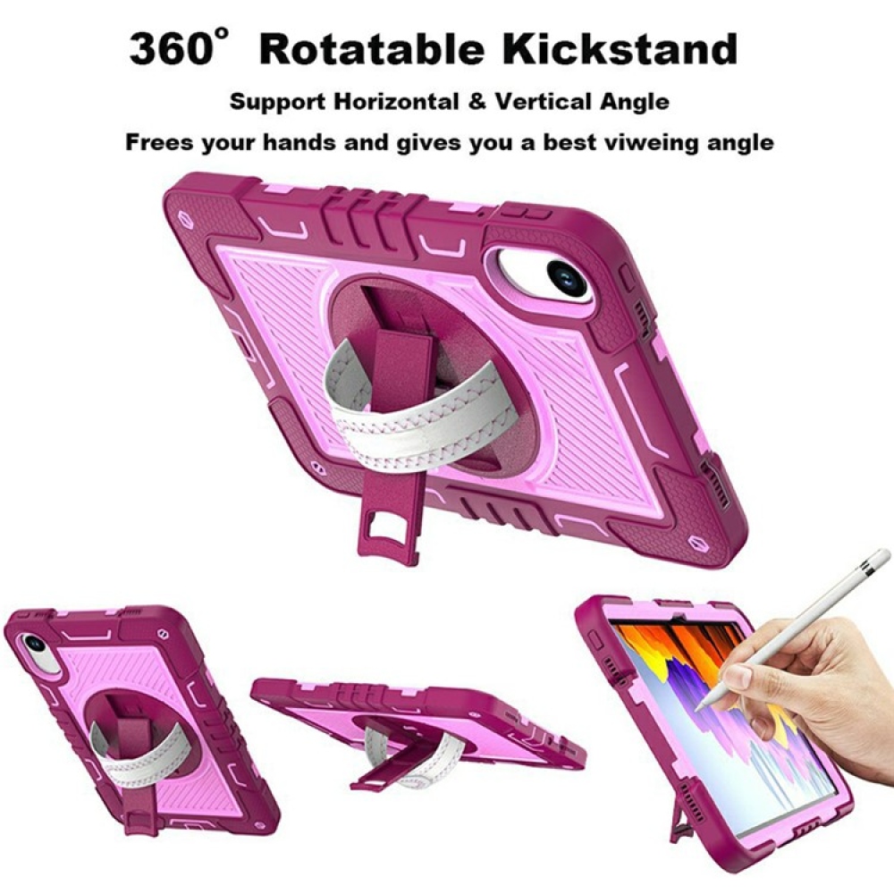 Strape tartós borító kézi fogantyúval és pánttal Xiaomi Redmi Pad 2 - rózsaszín/rózsaszín