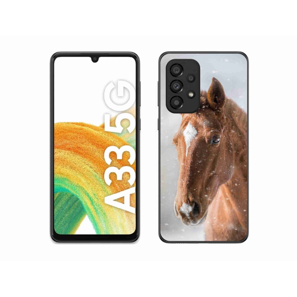Zselés borítás mmCase Samsung Galaxy A33 5G - barna ló 2