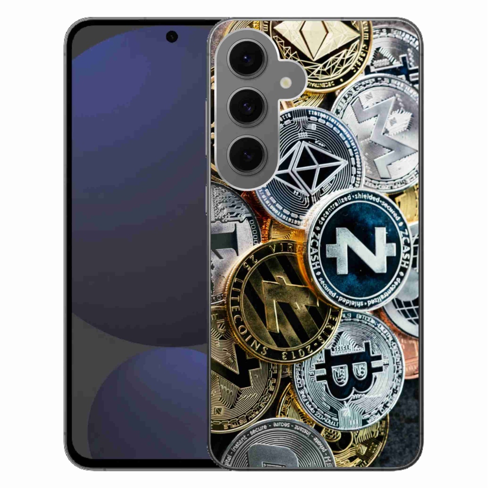 Gél borítás mmCase Samsung Galaxy S24 FE készülékhez - kriptovaluták