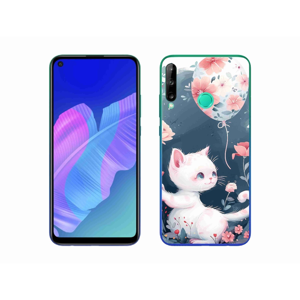 Gél borítás mmCase a Huawei P40 Lite E - cica lufival