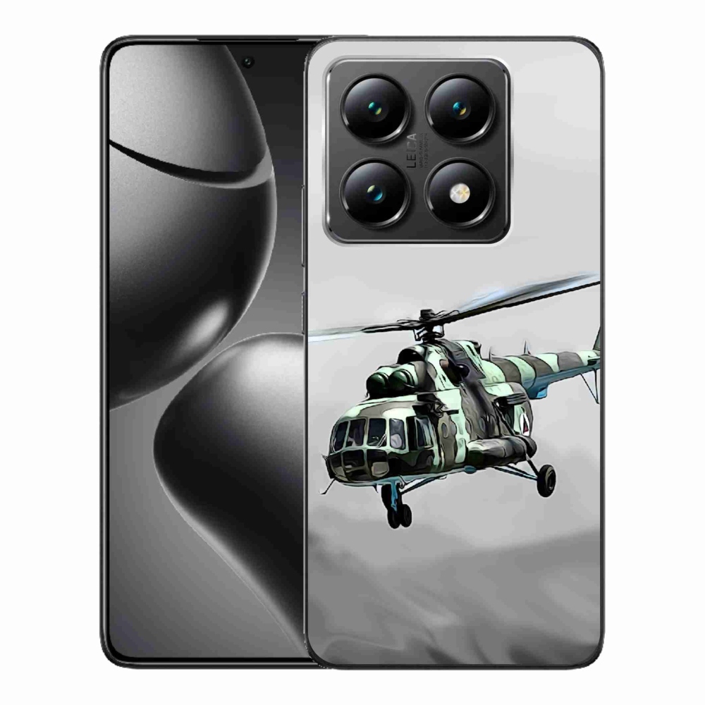 Gél borítás mmCase a Xiaomi 14T számára - katonai helikopter
