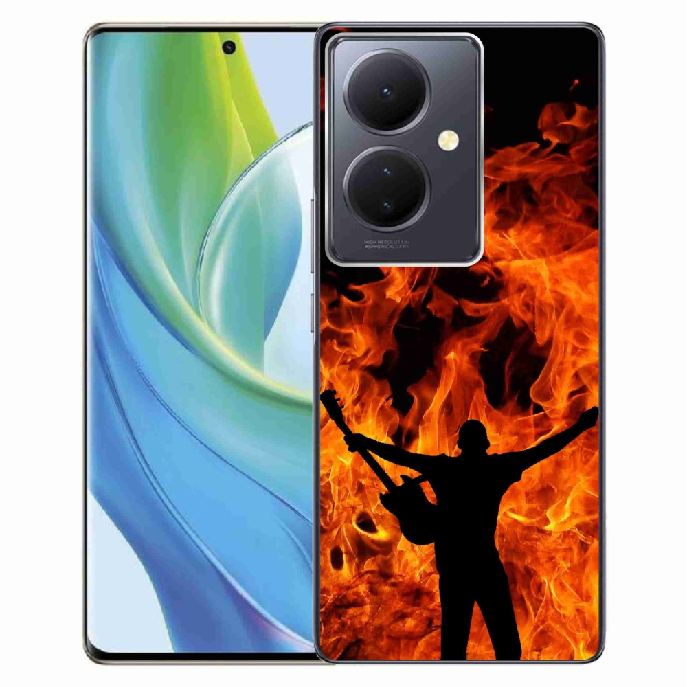 Gélburkolat mmCase a Vivo V29 Lite 5G-n - zenész és tűz