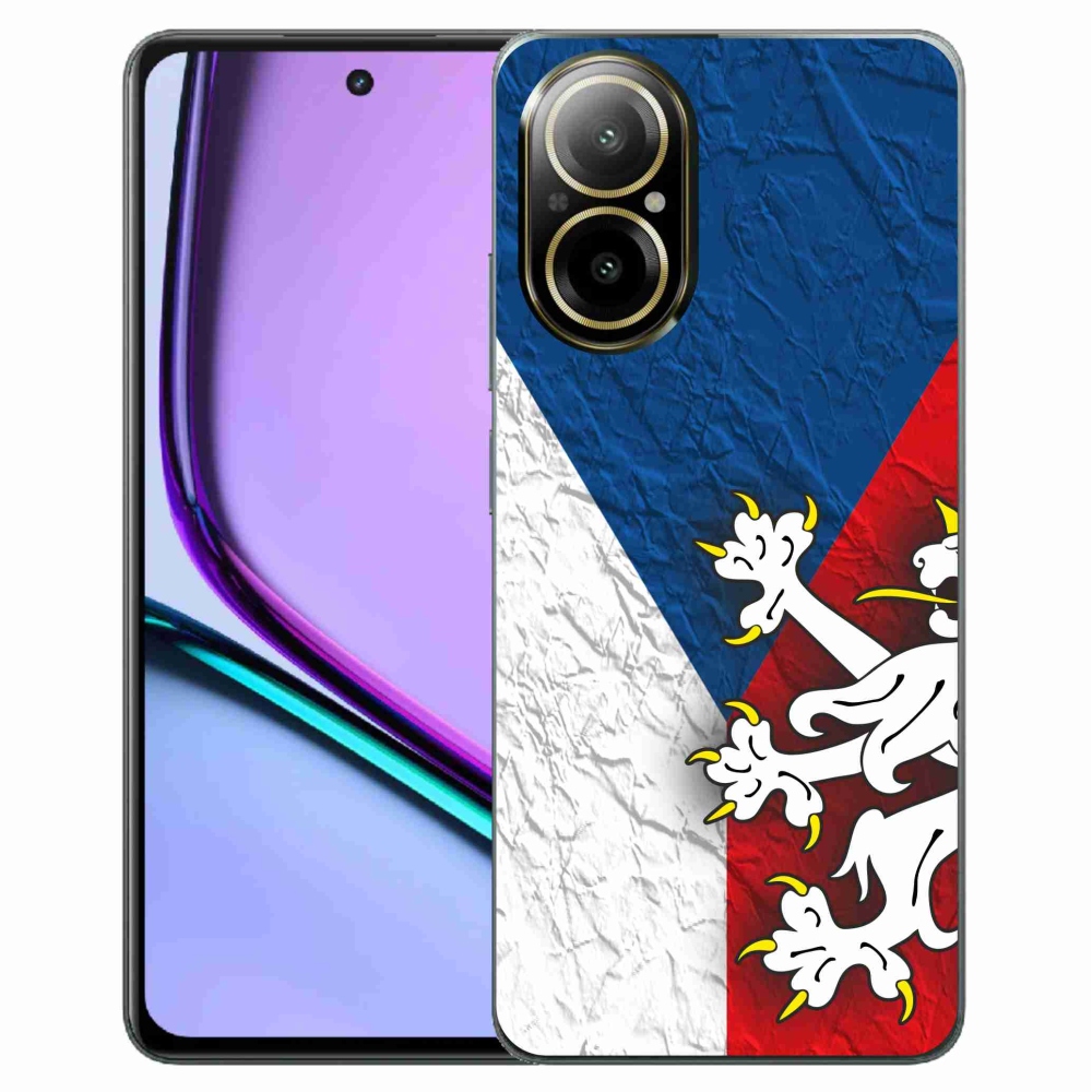 Zselés borító mmCase a Realme C67 készülékhez - cseh zászló 1