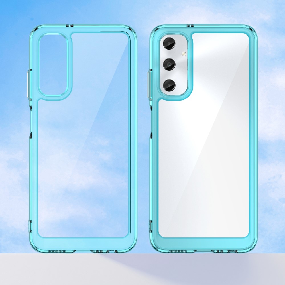 Gél tok kemény hátlappal Samsung Galaxy A05s készülékhez - világoskék színű