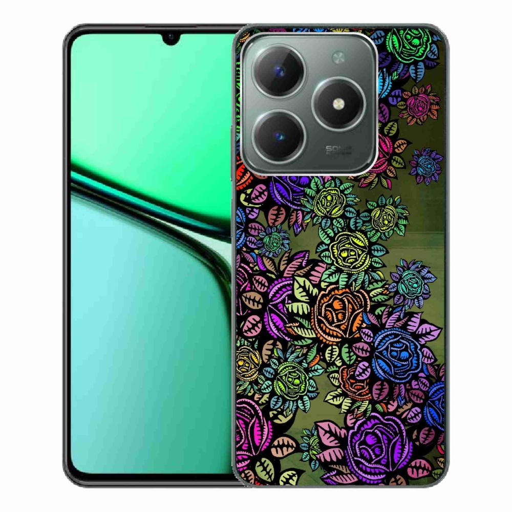 Zselés borító mmCase a Realme C61 készülékhez - virágok 6