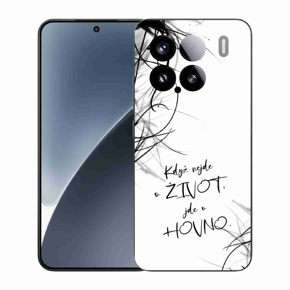 Gél borító mmCase a Xiaomi 15-hez - vicces szöveg 16 fehér háttérrel