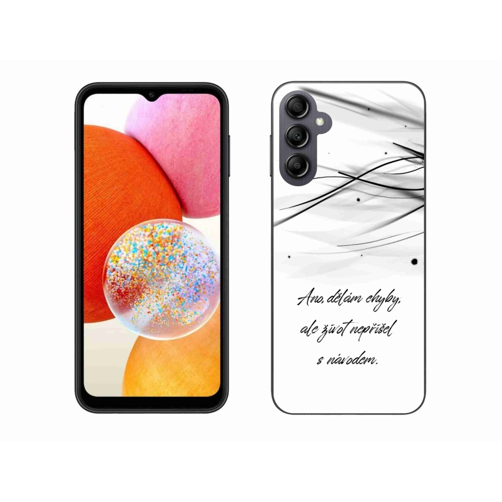 Gél borítás mmCase Samsung Galaxy A14 4G/5G - idézem fehér háttér