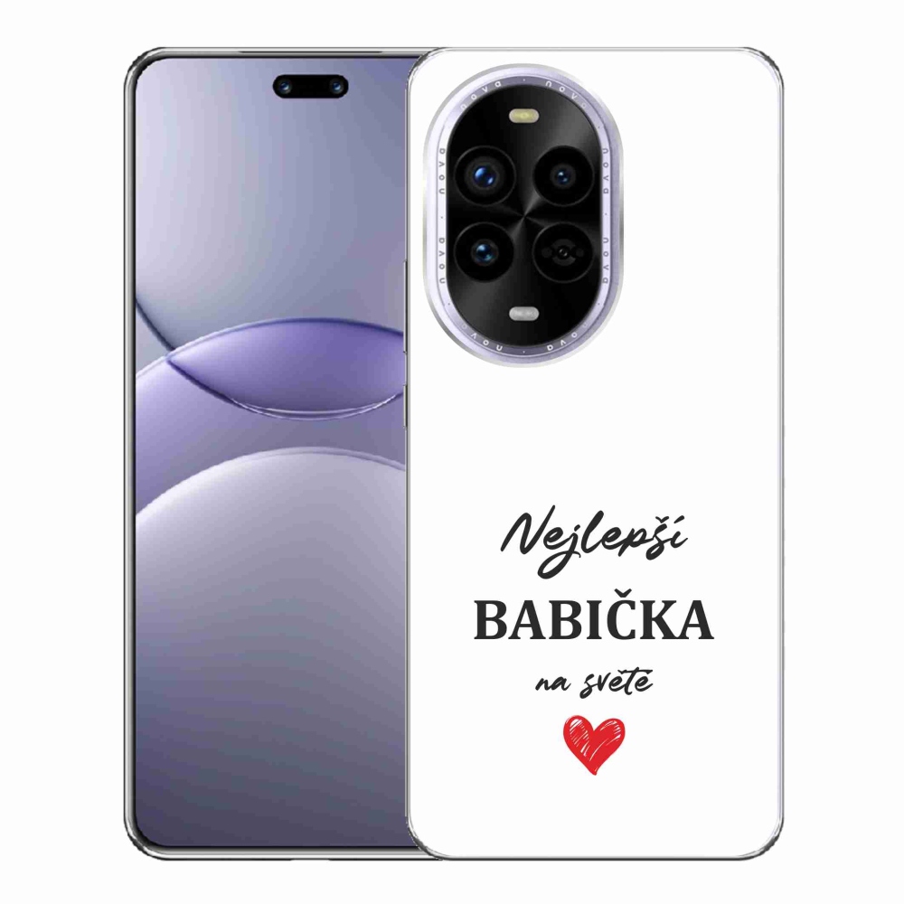 Gél borítás mmCase a Huawei Nova 13 Pro 5G - Best Grandma 1 fehér háttérrel