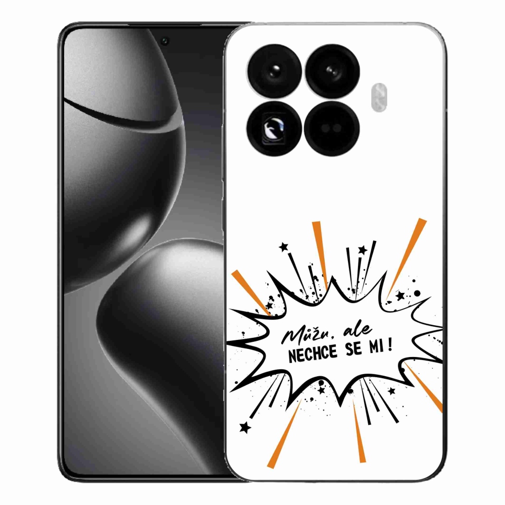 Gél borító mmCase a Xiaomi 15T Pro számára - vicces szöveg 11 fehér háttér