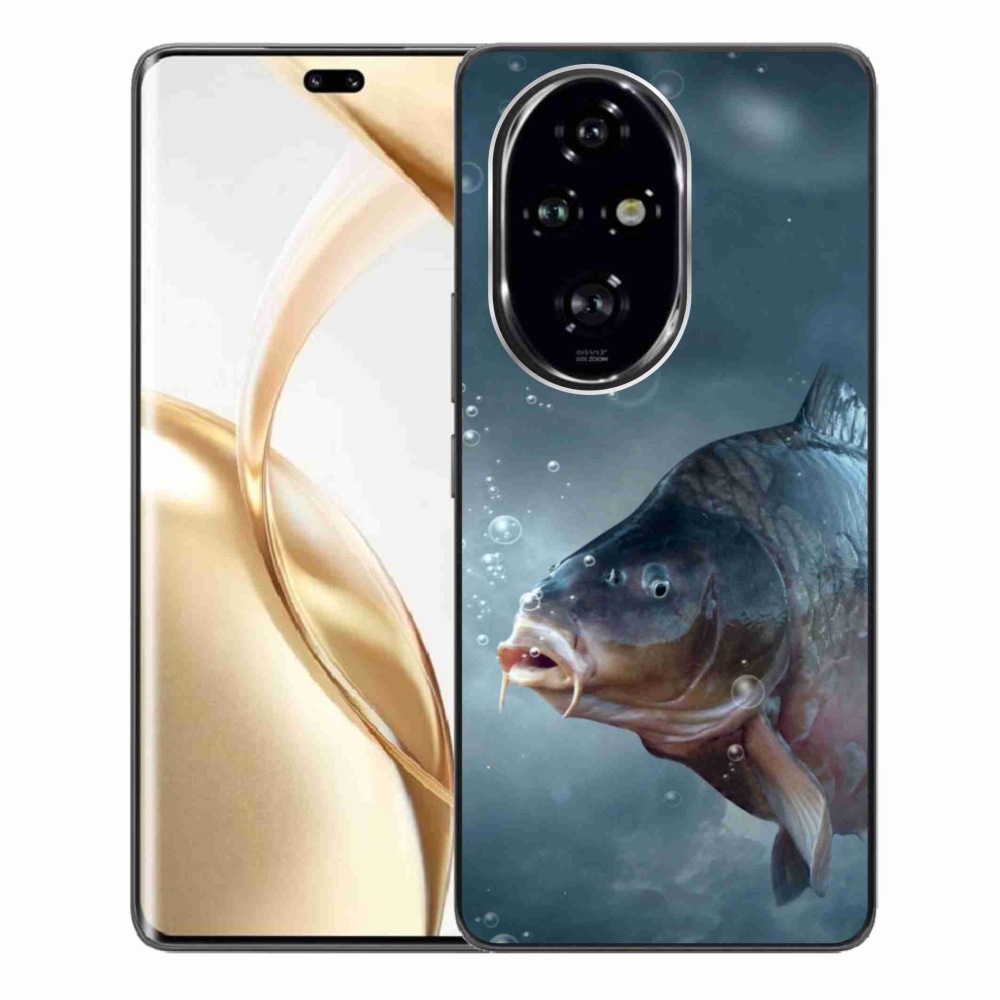 Zselés borítás mmCase a Honor 200 Pro 5G számára - ponty és buborékok