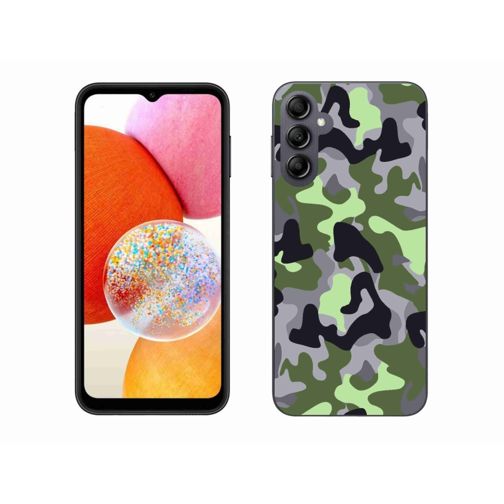 Zselés borítás mmCase Samsung Galaxy A14 4G/5G - terepszínű minta 7