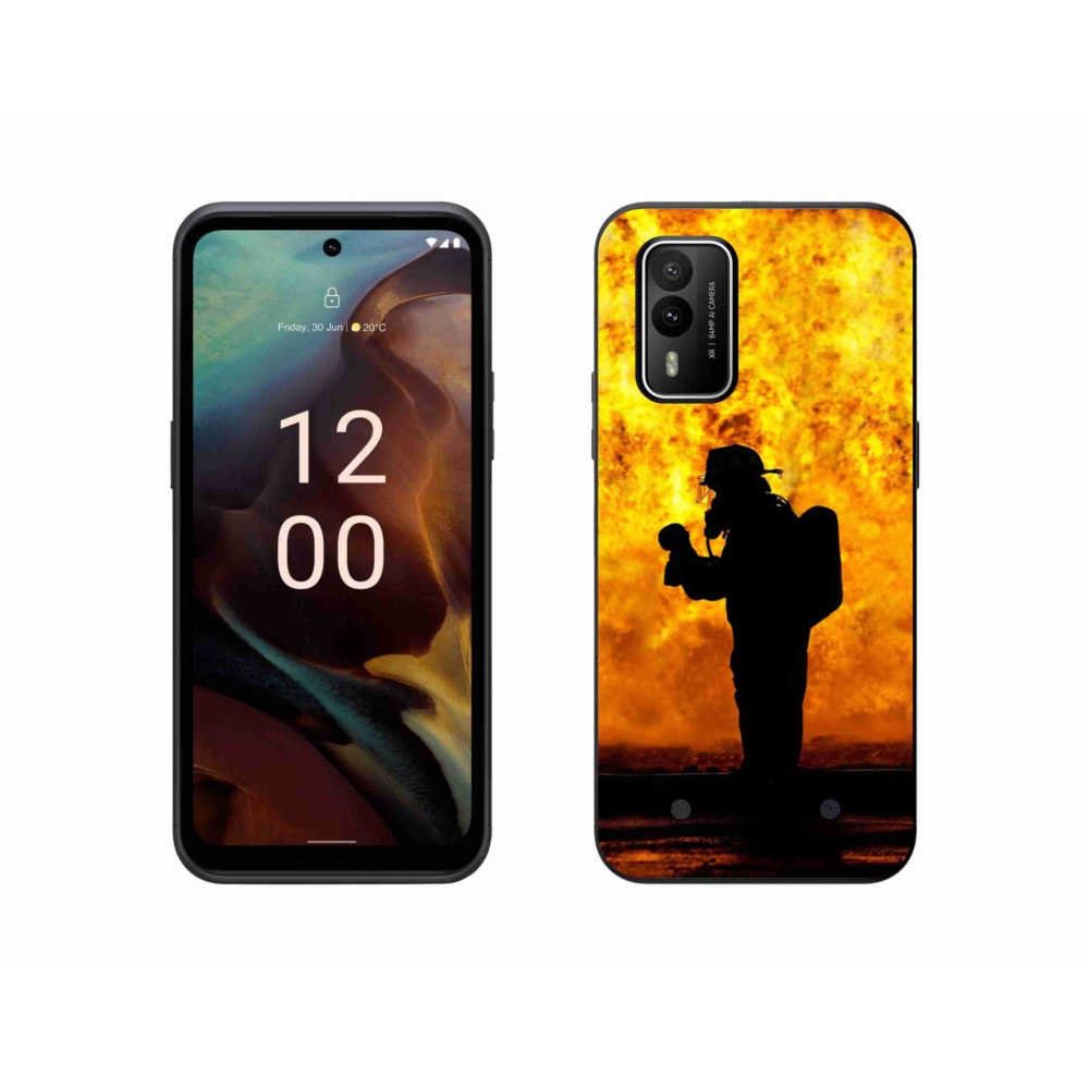 Zselés borítás mmCase a Nokia XR21 készülékhez - tűzoltó