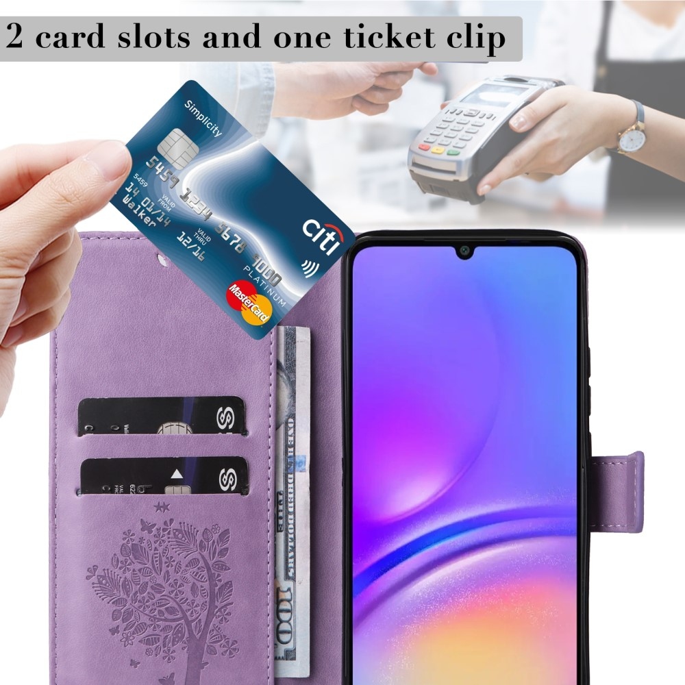 Fák könyve tok Samsung Galaxy A06 4G - világos lila