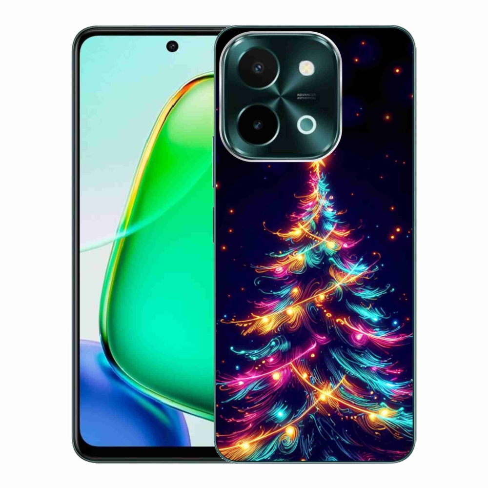 Gél borítás mmCase a Vivo Y28-on - neon karácsonyfa
