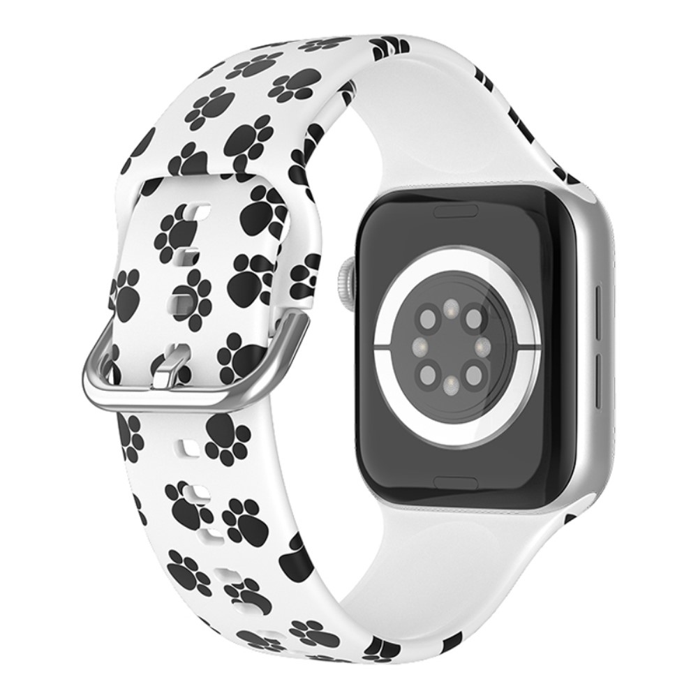 Nyomtatott szilikon szíj Apple Watch Ultra/Ultra 2 49mm/SE/SE 2022/2023 44mm/9/8/7 45mm/6/5/4 44mm/3/2/1 42 mm - L minta