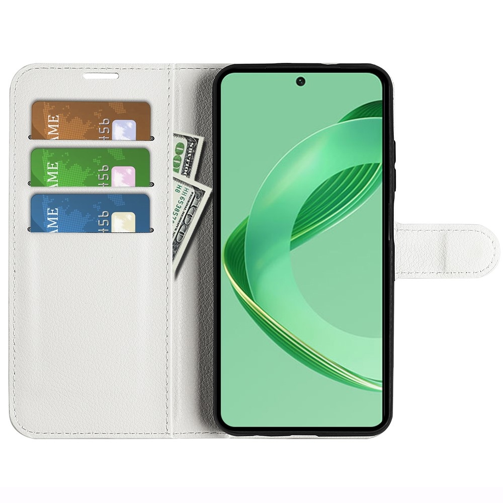 Litchi könyv tok Huawei Nova 12 SE-hez - fehér