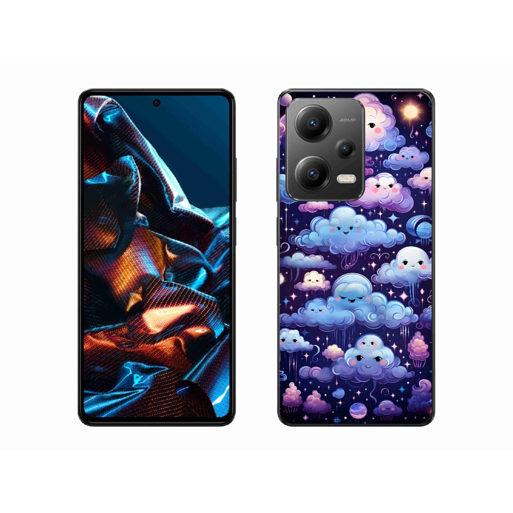 Gél borítás mmCase a Xiaomi Redmi Note 12 Pro 5G számára - felhők
