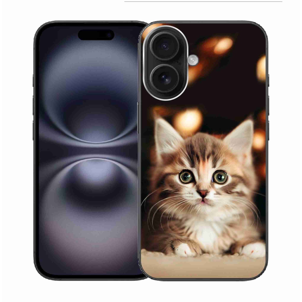 Gél borítás mmCase iPhone 16 készülékhez - aranyos cica 2