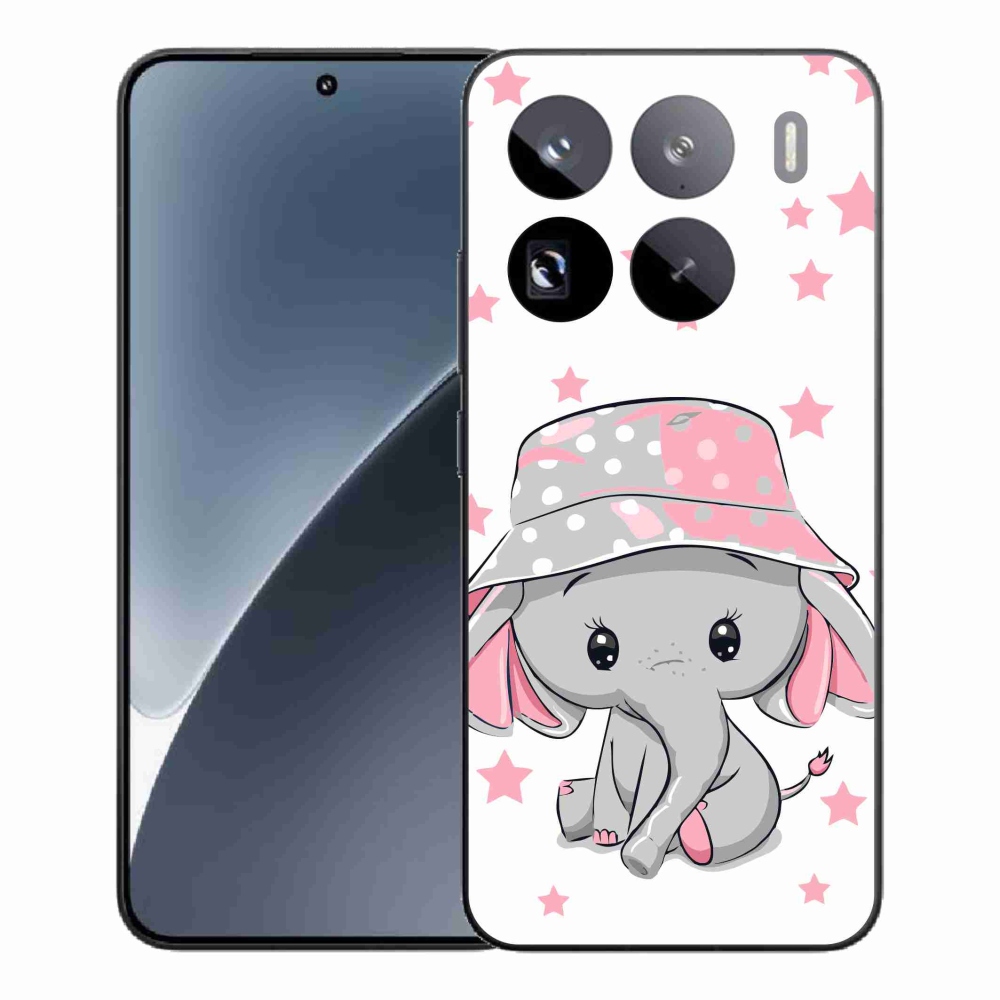 Gél borítás mmCase a Xiaomi 15 Pro-hoz - rózsaszín elefánt
