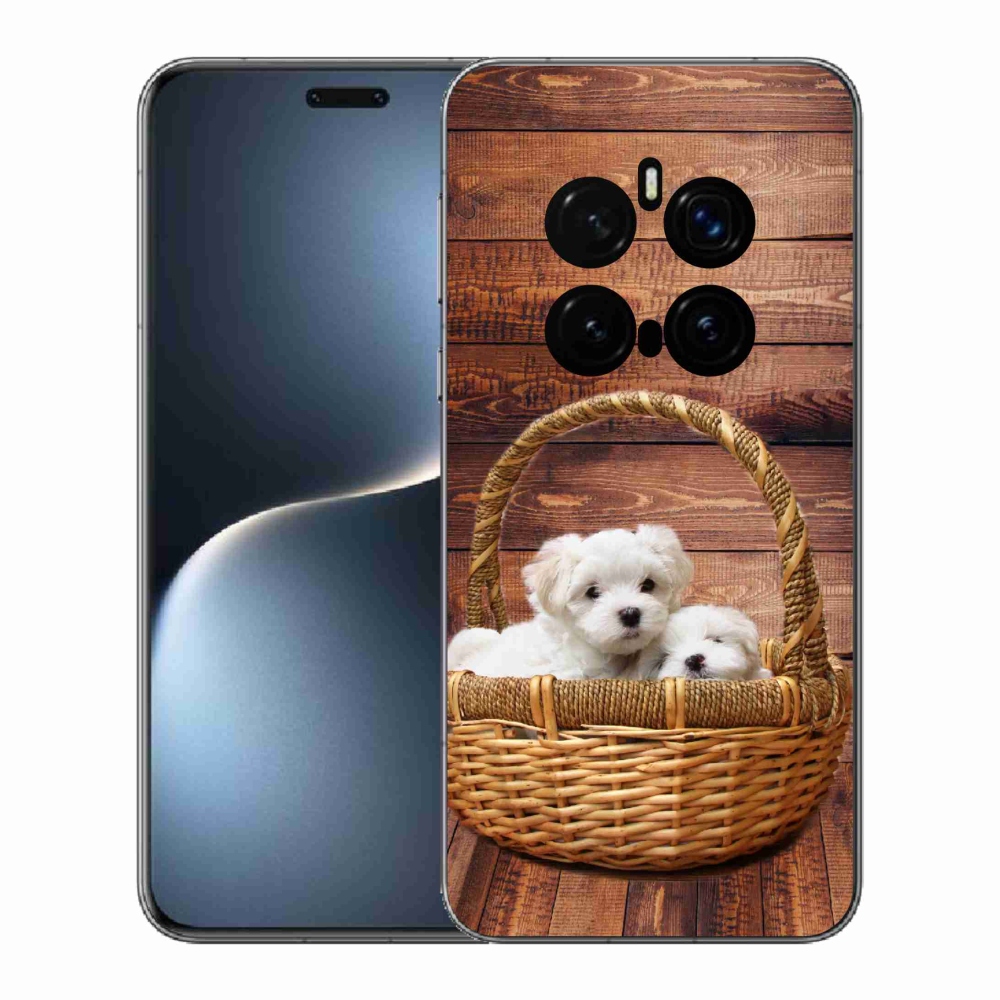 Gél borítás mmCase a Honor Magic 7 Pro 5G számára - kölyökkutyák