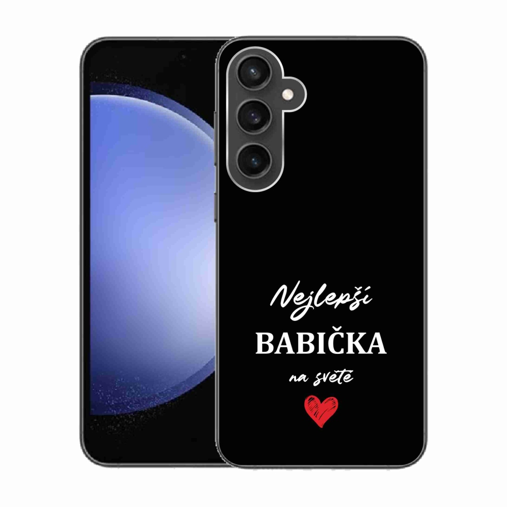 Gél borítás mmCase Samsung Galaxy S23 FE - Best Grandma 1 fekete háttér