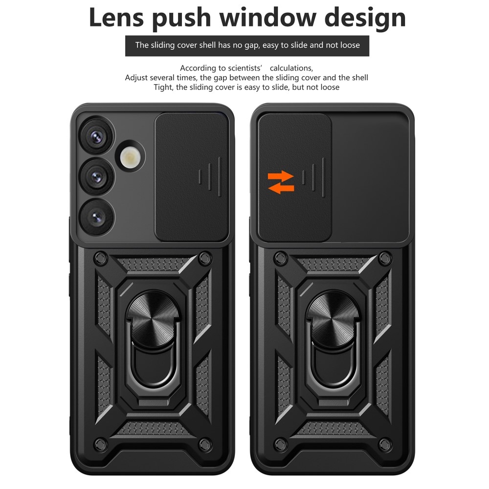 Csúszásálló borítás Samsung Galaxy S25 készülékhez - fekete