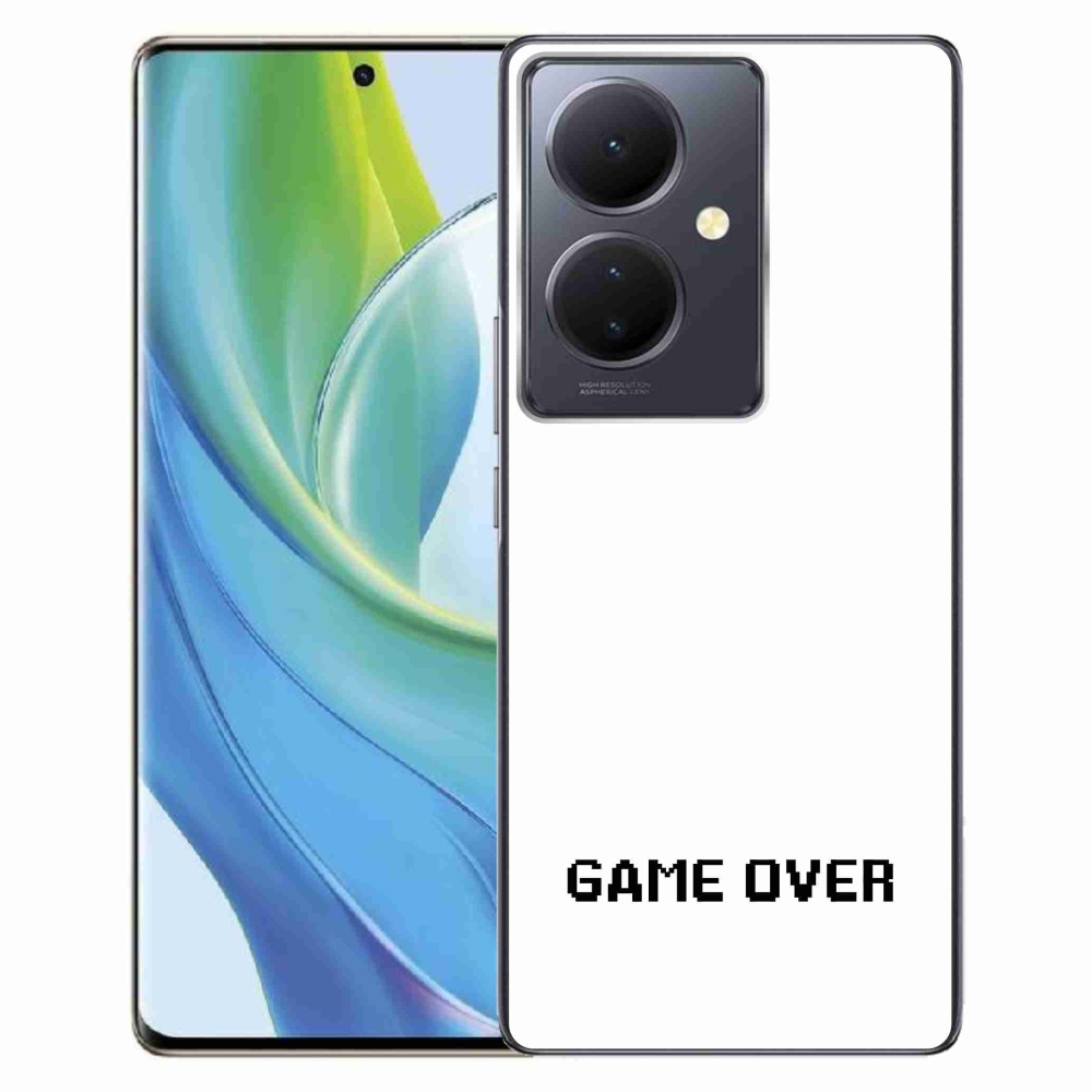 Gél borítás mmCase a Vivo V29 Lite 5G-n - játék fehér háttérrel