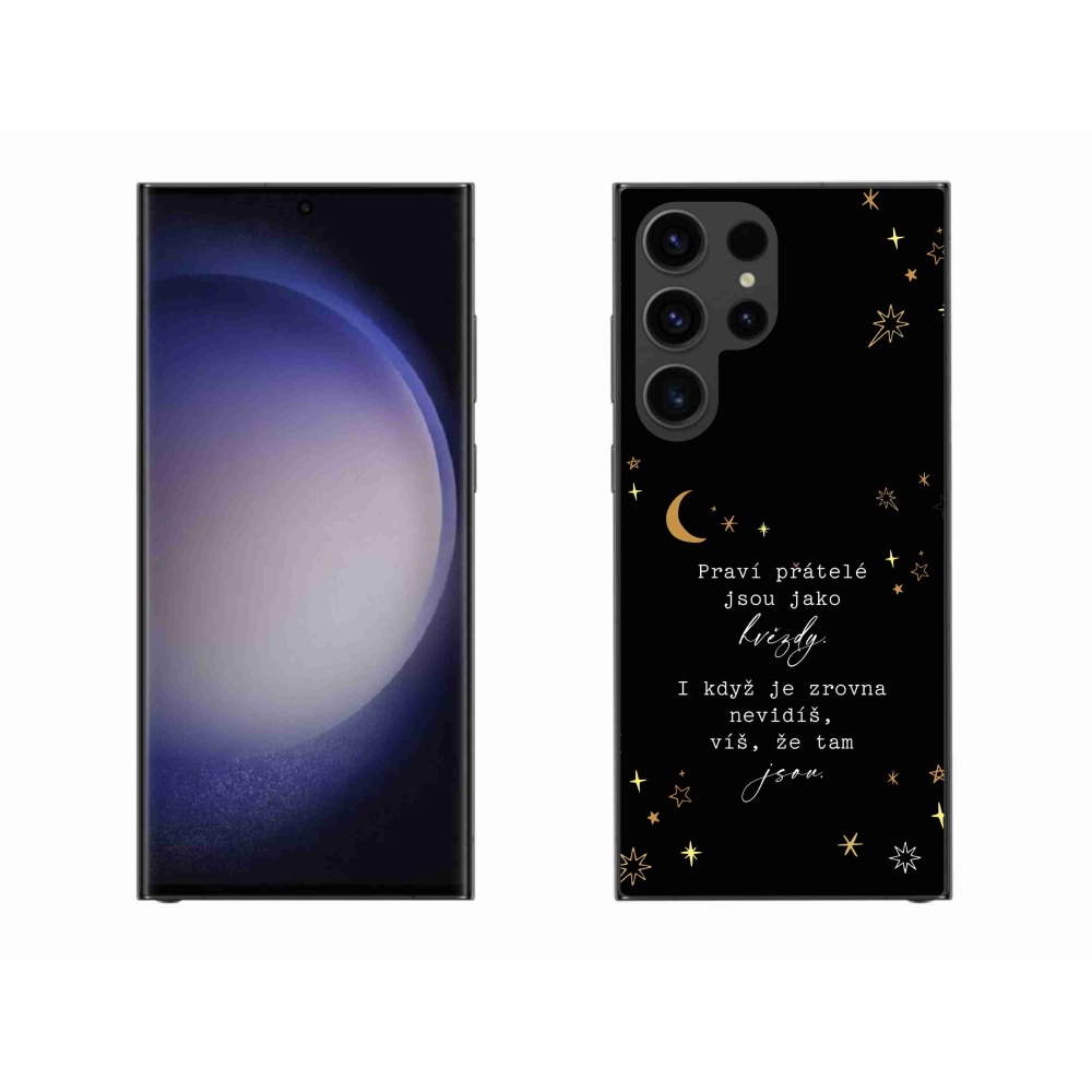 Gél borítás mmCase Samsung Galaxy S23 Ultra 5G - idézem 6 fekete háttér