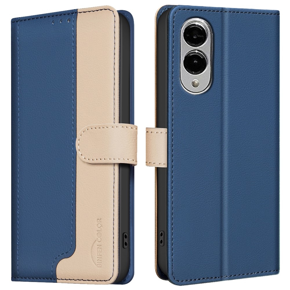 BNF DUO könyv tok Samsung Galaxy S25 Edge készülékhez - kék