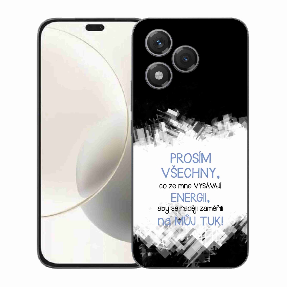 Gél borító mmCase a Honor 400 Lite készülékhez - vicces szöveg 1 kék